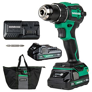 Metabo HPT 18V 1/2" Brushless Cordless Drill (w/ 2x Batteries, Charger & Bag) $89 + Free Shipping