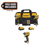 DEWALT ATOMIC 20-Volt Lithium-Ion Cordless 2-Tool Combo Kit and Cordless Impact Driver w/ 5.0 Ah, 2.0 Ah Batteries and Charger $269 + Free Shipping