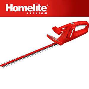 Homelite 12V Lithium 18" Cordless Hedge Trimmer w/ Internal 2.5 Ah Battery and Charger $29 + Free Shipping