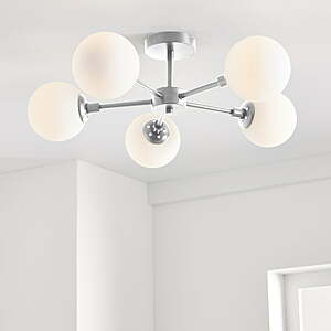 Better Homes & Gardens Five Globe Ceiling Light (Satin Nickel) .95