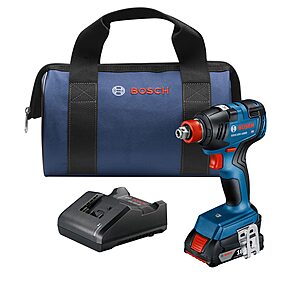 Bosch 18V 1/4" / 1/2" Brushless Impact Driver w/ 2.0Ah Battery, Charger & Bag  $89 + Free Shipping