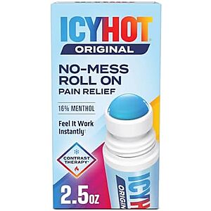 2.5-Oz Icy Hot Original Medicated Pain Relief Liquid w/ No Mess Applicator $2.73 w/ S&S + Free S&H w/ Prime or $35+