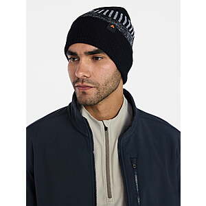 Ozark Trail Men's Vertical Stripe Beanie (Black Soot) $3 & More + Free S&H w/ Walmart+ or on $35+