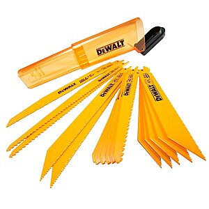 16-Pack DEWALT ToughCase Bi-metal-TPI Wood/Metal Cutting Demolition Reciprocating Saw Blade $18.98 + Free Shipping