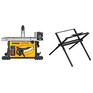 DEWALT 8-1/4" Compact Jobsite Table Saw w/ Stand (DWE7485WS) $329 + Free Shipping