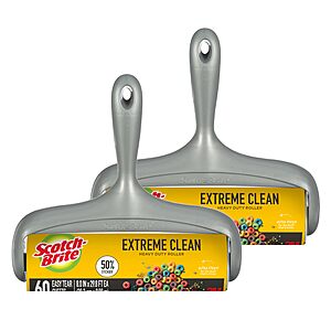 2-Pack 60-Sheet Scotch-Brite Large Surface Lint Roller $8.72 w/ S&S + Free Shipping w/ Prime or on $35+