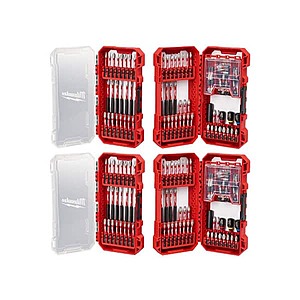 2-Pack 100-Pc Milwaukee SHOCKWAVE Impact-Duty Alloy Steel Screw Driver Bit Set $59.97 + Free Shipping