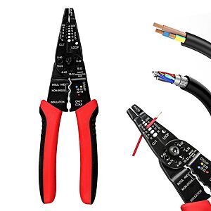 Amazon Haul:8" Wire Stripper/Cutter/Crimping Tool for 10-22 AWG Wire $0.83 + Free Shipping w/ $25