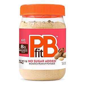 Select Accounts: 7-Oz PBfit Peanut Butter Powder (No Sugar Added) $3.80 w/ S&S & More