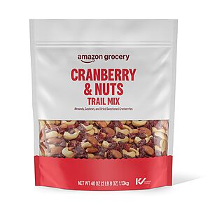 40-Ounce Amazon Grocery Cranberry & Nuts Trail Mix w/ S&S + Free Shipping w/ Prime or on +