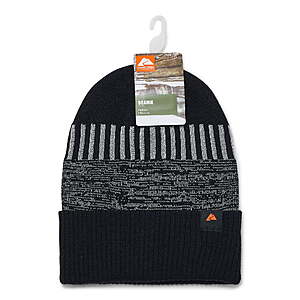 Ozark Trail Men's Beanies: Vertical Stripe or Reflective + Free S&H w/ Walmart+ or on +