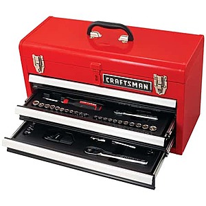 104-Piece Craftsman 1/4" & 3/8" Drive SAE Mechanics Tool Set $80 + Free S&H