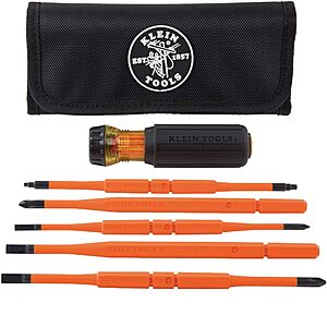 Klein Tools 8-in-1 Insulated Interchangeable Screwdriver Set $40 + Free S&H