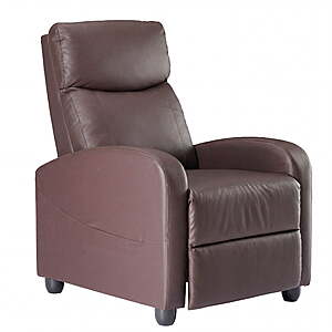 edx Adjustable Recliner Chair w/ Vibration Massage Function (Brown) $122.99 + Free Shipping