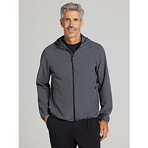 Awearness Kenneth Cole Men's Performance Hooded Jacket (Black or Charcoal)