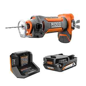 RIDGID 18V Drywall Cut-Out Tool Kit w/ 2Ah Battery & Charger $79 + Free S&H