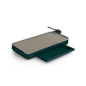 Bella 10" x 20" Griddle w/ Warming Tray (Forest Green) $20 + Free Store Pickup at Macy's or Free Shipping on $39+