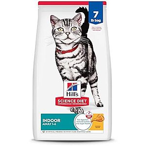 7-lb Hill's Science Diet Adult 1-6 Indoor Dry Cat Food (Chicken) $17.50 w/ S&S & More