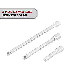 Hyper Tough 1/4" Drive Extension Bar Set (2", 4" & 6") $4.97 + Free Shipping w/ Walmart+ or on $35+