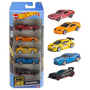 Hot Wheels 5-Pack 1:64 Scale Die-Cast Cars or Trucks $5.62 + Free Shipping w/ Walmart+ or on $35+