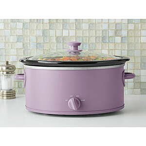 6-Quart Mainstays Slow Cooker (Lilac Bloom, Sage Green) $17.28 + Free Shipping w/ Walmart+ or on $35+