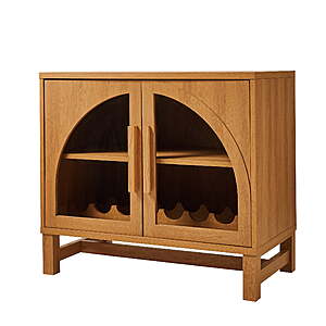 Better Homes & Gardens Juliet Bar Cabinet w/ Storage (Light Honey) $123 + Free S&H