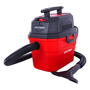 Craftsman 3-Gal 3 HP Corded Wet/Dry Shop Vacuum w/ Accessories $30 + Free S&H