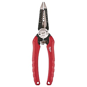Milwaukee 7.75" 6-in-1 Combination Electrician's Wire Stripper/Cutter Pliers $15.97 + Free Shipping