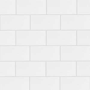 Satori Hudson Brilliant White 3" x 6" Glossy Ceramic Subway Wall Tile $0.04 & More + Free Store Pickup at Lowe's