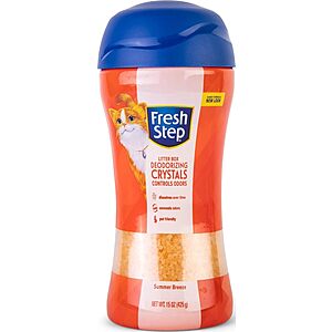 Fresh Step 15-Ounce Cat Litter Deodorizer Crystals (Summer Breeze) $3.59 w/ S&S + Free Shipping w/ Prime or on $35+