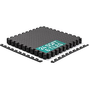 Prime: 6-Pack Yes4All 24-Sq-Ft EVA Interlocking Foam Puzzle Exercise Mat Tiles $12.30 + Free S&H
