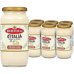 6-Pack 16.9-Oz Bertolli d'Italia Four Cheese Alfredo Sauce $14.85 w/ S&S