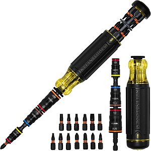 Klein Tools 20-in-1 Multi-Bit Impact Rated Sockets & Screwdriver $27 