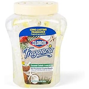 *BACK* Clorox Fraganzia 12-Ounce Crystal Beads Air Freshener & Odor Eliminator (Coconut Colada) $1.26 w/ S&S + Free Shipping w/ Prime or on $35+