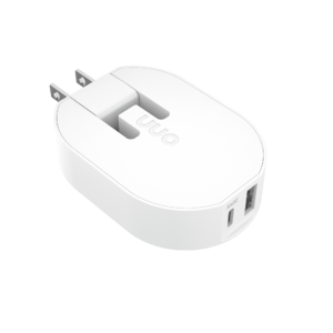 2-Port onn. USB Wall Charger (20W USB-C PD + 12W USB-A)