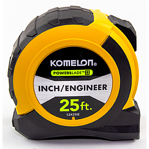 Komelon 25' ABS Powerblade II Tape Measure