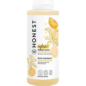 12-Oz The Honest Company Foaming Bubble Bath (Citrus Vanilla Refresh) $4.87 w/ S&S + Free Shipping w/ Prime or on $35+