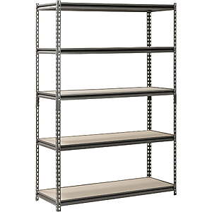 Muscle Rack 48"W x 18"D x 72"H 5-Shelf Steel Freestanding Shelving Unit $46.25 + Free S&H