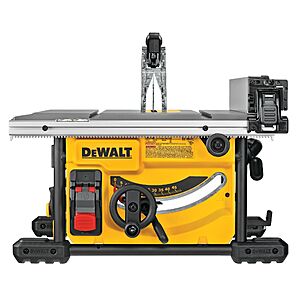 DEWALT 8.25" 15-Amp Portable Jobsite Table Saw $299 + Free Shipping