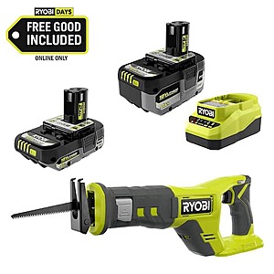 RYOBI ONE+ 18V High Performance Kit w/ 4.0Ah Battery, 2.0Ah Battery & Charger + FREE ONE+ Cordless Reciprocating Saw $99 + Free Shipping