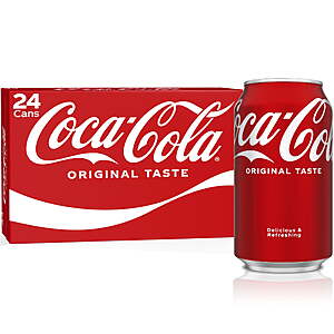 24-Pk 12-Oz Coca-Cola (Original, Zero Sugar or Diet) $9.97 + Free Shipping w/ Walmart+ or on $35+