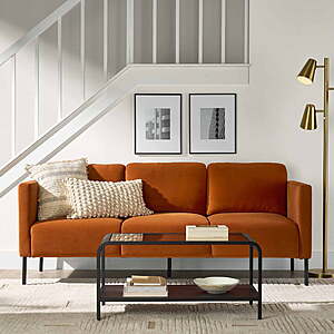 78" Better Homes & Gardens Wyatt Velvet Sofa (Copper, Blue or Green) $213 + Free Shipping