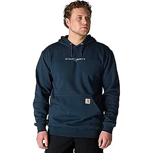 Carhartt Men's Rain Defender Loose Fit Midweight 1889 Graphic Hoodie Sweatshirt (New Navy) $40.19 + Free Shipping