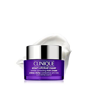 1.7-Oz Clinique Smart Clinical Repair Wrinkle Correcting Rich Face Cream w/ Peptides & Hyaluronic Acid $37.05 w/ S&S + Free Shipping