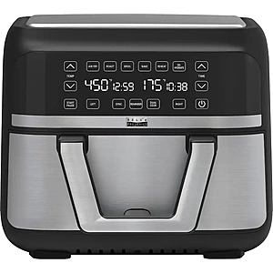 Bella Pro 9-Qt TriZone Dual Basket Touchscreen Air Fryer (Stainless Steel) $50 + Free S/H