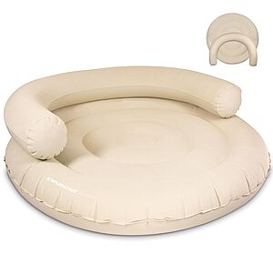 Swimline 60" Cloud 360 Inflatable Fabric Pool Float Lounger w/ Removable Backrest $18.69 + Free Shipping w/ Prime or on $35+