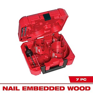 7-Piece Milwaukee BIG HAWG Carbide Hole Saw Kit $78 + Free Shipping