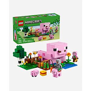 238-pc LEGO Minecraft The Baby Pig House Toy Figures & Playset (21268)