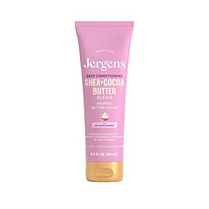 Select Accounts: 8.5-Oz Jergens Shea & Cocoa Butter Hand & Body Lotion $3.85 w/ S&S