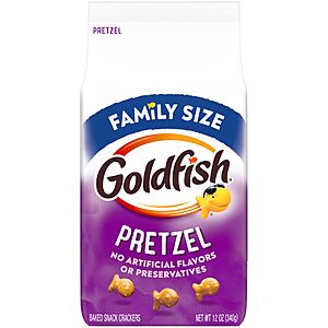 12-Oz Family Size Goldfish Pretzel Crackers: 3 for $6.92 w/ S&S ($2.31 each) + Free Shipping w/ Prime or on $35+